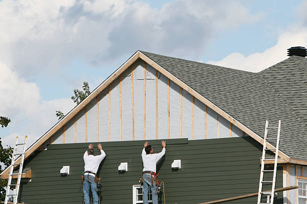 Professional Storm Damage Siding Repair technician working in Blanch, NC